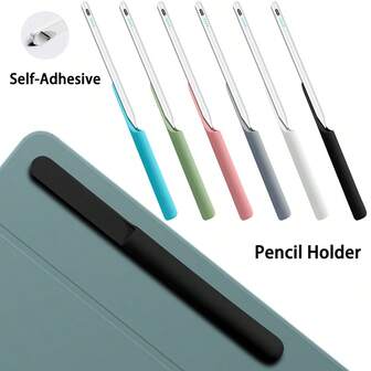 Adhesive Silicone Pencil Cover Apple Pencil Holder Tablet Stylus Pen Case