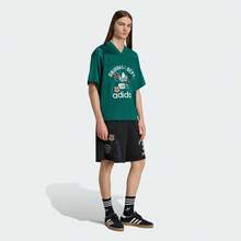 Adidas Originals Men's OG JERSEY Short Sleeve T-Shirt, Knit Collar-Less Tee TKD6251 - Green - View 5