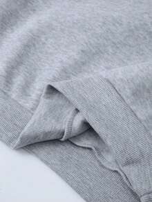 Women's Hooded Sweatshirt, Disney, Mickey Mouse, Christmas Elements, Cartoon Pattern - Printed Design, Casual Loose Women's Top, Soft And Skin Friendly, Windproof And Warm, Suitable For Various Occasions Such As Home And Outdoor Wear In Autumn And Winter Seasons - Màu Xám nhạt - Xem 4