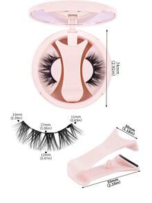 MAANGE 1 Set di Ciglia Magnetiche Senza Colla e Struccante - Include molletta Magnetiche, Ciglia Finte in Mink Naturali Riutilizzabili, Portatile, Comodo da Indossare con Magneti Forti, Impermeabile e Anti-Sudore, Design Allungato per Valorizzare gli Occhi, Ideale per Viaggi, Vacanze, Spiaggia, Campeggio, Ritorno a Scuola - Ciglia naturali - Visualizzare 7
