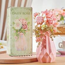 486 Stück Blumenstrauß-förmige Bauklötze, geeignet für Heimdekoration, Valentinstag-Geschenk, Geburtstagsgeschenk, Geschenk für Liebhaber, Freunde und Familie. Kann auch als Urlaubsgeschenk, Vatertags-Geschenk, Muttertags-Geschenk, Hochzeitsgeschenk, Hochzeitsdekoration, Abschlussgeschenk verwendet werden. - Verschiedenfarbig - Übersicht 7