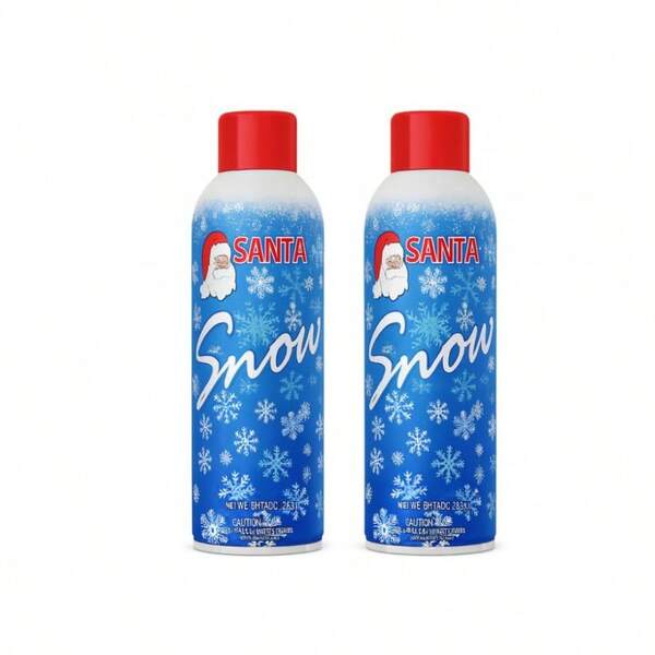 Artificial Snow Spray Decorative Spray For Trees Wreaths Windows 2 Pack