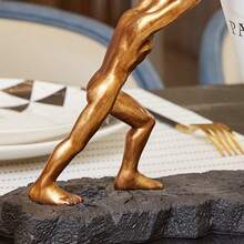 1 Peça Elegante Estátua de Hércules em Resina Estilo Europeu - Suporte para Vinhos, Design de Figura Criativa de Luxo, Perfeito para Decoração Residencial e de Escritório, Ideal para Estante de Livros ou Exposição em Adega de Vinhos, Adequado para Qualquer Decoração, Decoração de Ano Novo