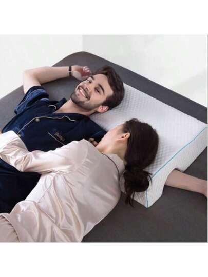 Couple's Zero Pressure Memory Foam Pillow, Slow Rebound out Imprint, Aids Sleep, Dual Person Kussen