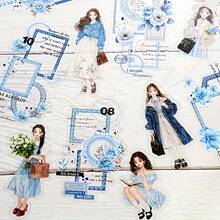 1 Set de Pegatinas de Encaje Romántico para Niñas - Adecuado para Scrapbooking, Diarios de Balas, Tarjetas y Manualidades DIY, Decoraciones de Diario, Pegatinas Transparentes para Scrapbooking, Manualidades, Decoraciones de Marco, Adornos de Scrapbooking de Detalles Finos, Amantes de la Papelería, Entusiastas de la Planificación