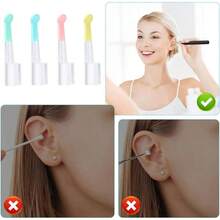 8 Pcs Ear Spoon Tips, Silicone Ear Cleaner Tips, Ear Wax Removal Tips Teens Adults Ear Care Tools, 4 Colors - 最初的 - 查看 4