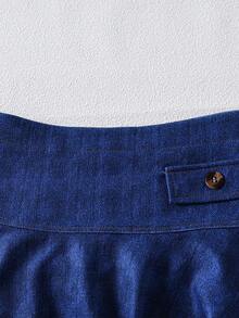 Set de 2 piezas de conjunto de top con efecto tie-dye y falda de punto para niñas, de moda y elegante, para primavera/otoño - Multicolor - Ver 7