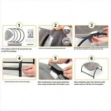 四季通用可水洗猫床，宠物躺椅，透气猫窝，适用于客厅、阳台、卧室 - 可拆卸透气宠物床 - 彩色 - 查看 2