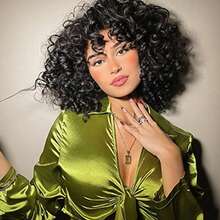 卷曲弹力棒卷发 牙买加弹力合成编织接发 非洲钩针编织假发 女士 - 彩色 - 查看 7