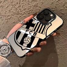 Funda para Teléfono Fútbol B-Barca Compatible con for  17, 16E, 16, 15, 14, 13, 12, 11 Mini, Pro, Max, Air, X, XR, XSMAX, 8, 7 Plus, con Cubierta Trasera Mate Anticaídas.¡Elige tu equipo! - Color mezclado 1 - Ver 3