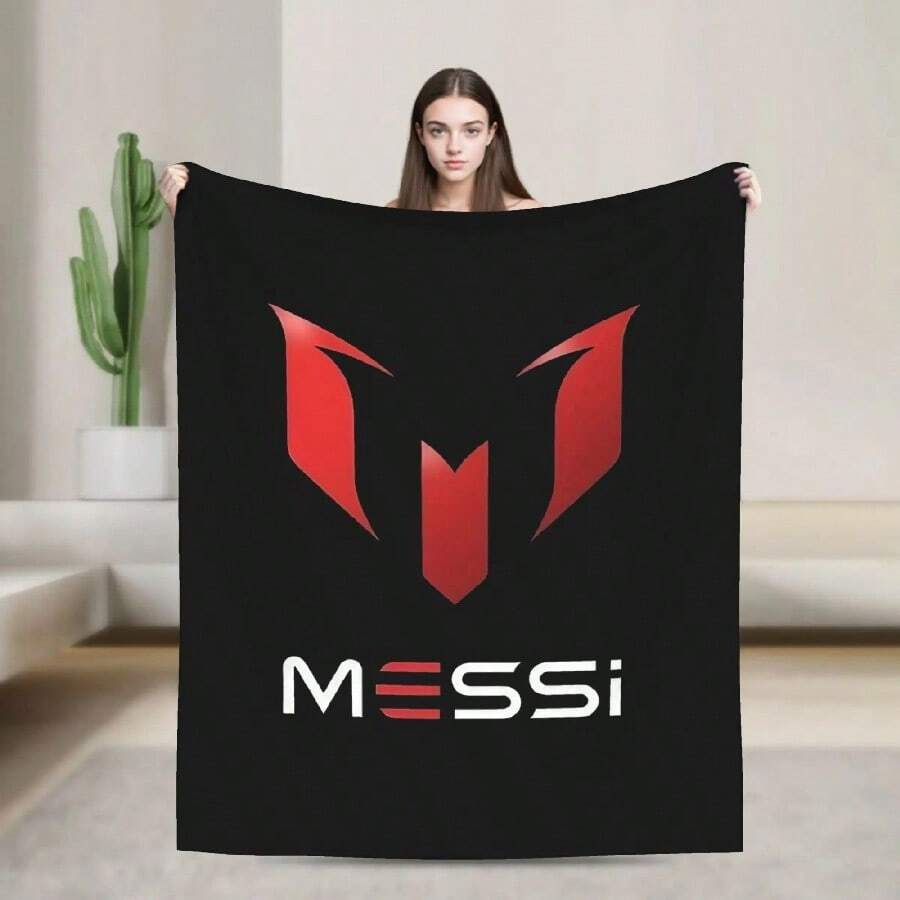 Argentina Number 10 Football Soccer Flannel Blanket Messied Awesome Throw Blanket For Home Hotel Sofa 9.Jpg - 白色 - 查看 1