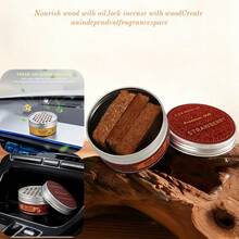 1pc Wooden Air Freshener With Herbal And Cherry Scents, Long-Lasting Fragrance, Adjustable Concentration Cap, No Need For Electricity, Suitable For Cars, Homes, Offices, Bathrooms, And Bedrooms - Various - View 2