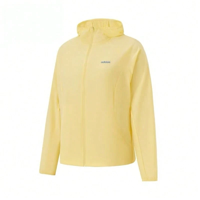 Adidas Women's Sportswear Casual Versatile Cooling UV-Protective Hooded Jacket - Yellow - View 1