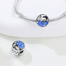 CYCUFF 1件镀银海洋生物吊坠，包含海豚、鲸鱼和海星图案，适合DIY手链、项链等饰品制作，是生日或女士礼物的绝佳选择。 - 彩色 - 查看 6