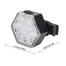 Luz Trasera de Bicicleta, Luces Traseras Led para Ciclismo Carretera Montaña, Luz trasera de bicicleta de advertencia - Negro - Ver 2