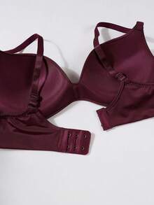 4pcs/Set Smooth Seamless Nude Bras For Teens, With Lining And Adjustable Features