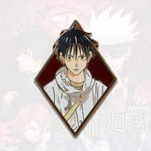 1枚，五条、裕二、宿傩、藤井、七海、惠的高品质金属徽章，珐琅+透明漆+印刷工艺，包包配饰，服装配饰，生日礼物，情侣和闺蜜礼物，生日，旅行纪念品，毕业典礼，派对，圣诞节，万圣节，节日礼物