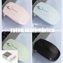 AMAZING VISION 1 pieza rosa Ratón inalámbrico 2.4G ratón sin ruido con receptor USB ratón de computadora portátil adecuado para pc, tabletas, computadoras portátiles, computadoras portátiles con sistema Windows - - Rosa - Ver 4