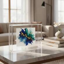 Acrylic Tabletop Frame (Transparent) - White - View 9