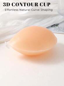 1 Piece New Black Of Silicone Invisible Bra, Women's Super Adhesive Silicone Invisible Bra, Wedding Bra, Reusable Women's Underwear, Dress, Vest. - Multicolor - View 7