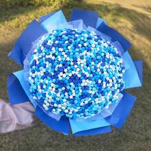 540张渐变色星形折纸条，星形折叠专用纸，幸运星五角星手工DIY，浪漫惊喜，可爱折叠星形纸条 - 彩色 - 查看 8