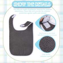Adjustable Adult Bib, Waterproof Fabric Dining Apron, Suitable For The Elderly, The Disabled And Nursing Homes