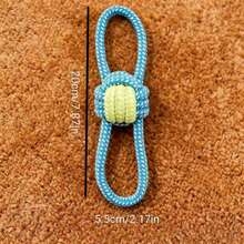 Pet Supplies: Durable Chew Cotton Rope Toy Set For Teeth Grinding And Cleaning - Rope Knot Ball Dog Toys - Multicolor - View 4