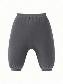 mini bala Kids Warm Fleece Pants Soft Stretchy Loose Fit PP Pants Winter 2025
