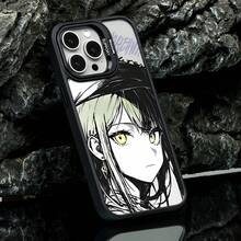 Funda para teléfono con diseño artístico de personaje de anime, compatible con teléfonos ,  17,  16 Pro Max,  15 Pro Max,  13 y  12. Fabricada en TPU para una protección eficaz contra golpes y caídas. Un regalo ideal para familiares, amigos, seres queridos, parejas y para Navidad. - Negro - Ver 3