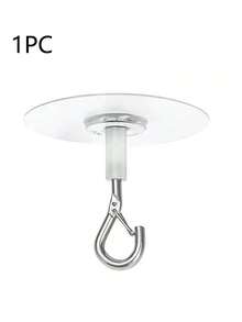 5pcs/3pcs/1pc Self Adhesive Ceiling Hooks Heavy Duty Windproof Screw Hooks For Outdoor Garden Planter Flower Pot Hanging Bracket, Ultra Stable Mounting For Balcony Patio Ceiling, Weather Resistant, No-Drill Ceiling Fix, Strong Grip, Indoor/Outdoor Use, Space-Saving Hanging Solution, Easy Peel-And-Stick Installation - Multicolor - View 10