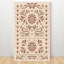 Newwiee 5x7ft Cielito Lindo Vertical Backdrop Cover Photography Background Mexican Arch Cover Talavera Party Decoration For Cielito Lindo Baby Shower Wedding Bridal Shower Light BrownClassic Style - LightBrown - View 1