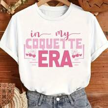 Camiseta estampada de mujer My Era con estampado de cerezas, hombros descubiertos, manga corta, 180 g, pura tela estampada, cuello redondo, manga corta.jpg220g WoM-en's 100% Cotton T-Shirt - Feminine and Comfortable FiT-Suitable for all people, whether woM-en or M-enhigh-quality durable fabric suitable for all seans,ft to the touch but built to lastBreathabletops woM.en fall outfiT.S for woM.en vaC.Ation outfiT.S woM.en halloween costume - Blanco - Ver 1