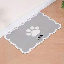 Customizable Diatomaceous Earth Pet Feeding Mats With Non-Slip Rubber Bottoms, Suitable For Dogs - Large Size, Easy To Clean, Stylish Decoration, Colorful, Retro And Cute, Minimalist Style, Adorable, Customizable, Unique, Personalized Pet Supplies, 2025 Halloween Accessories, Pet Name Can Be Printed. Personalized Gift - Multicolor - View 12