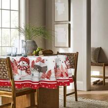 Kitchen Tablecloth - 60" (Round) + Rojo - View 4