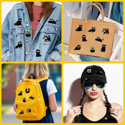 Enamel Pin, Funny Reading Animal Brooch Alloy Cute Cartoon Lapel Pins, Cat Clip Decoration Badges For Backpacks Clothes Jackets Bags Hat