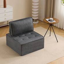 Single Sofa, Small Seating Set, Living Room Armchair, Beanbag, Sofa For Bedroom, Guest Room Or Children's Room - Grey - View 6