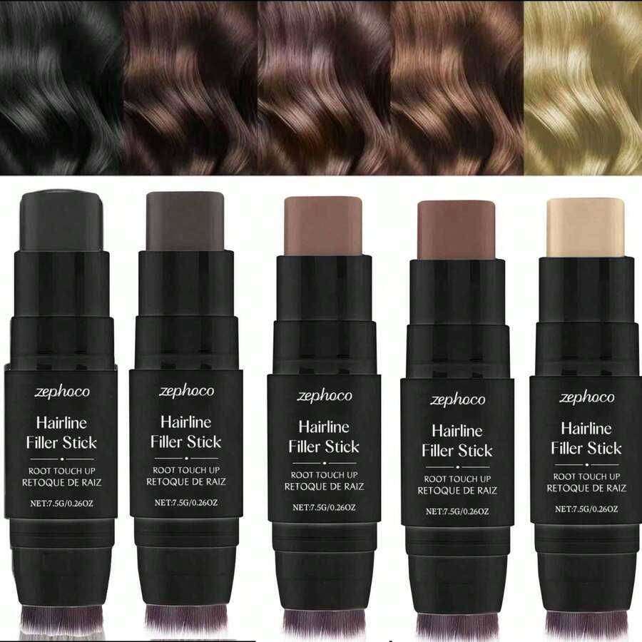 Thỏi che khuyết điểm chân tóc 7.5g, chống thấm nước, kết cấu lì, độ che phủ cao, phù hợp với mọi tông da, che phủ tóc bạc và tóc thưa, kèm cọ để dễ dàng dặm lại. - Nhiều màu - Xem 1