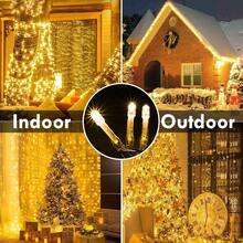 240LED 88Ft Connectable String Lights Indoor Outdoor Wire Warm White Lights Twinkle Fairy In With Timer Bedroom Classroom Wedding Tree Patio Decor - Warm White + 500LED - View 7
