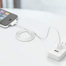Cable Compatible With Charger Apple 4/4S/3G/3GS,Old IPad 1 2 3,IPod Touch 4 3 2 1 Nano, IPod Classic 3 2 1, - White - View 5