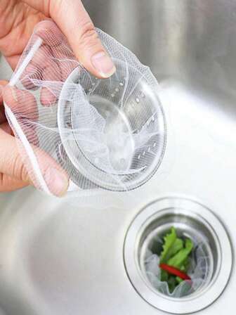 100件套彩色水槽滤网套装，聚酯纤维材质 - 防堵塞且易于清洁，通用型，适用于厨房/浴室/家庭，兼容水槽/电子排水口/废水过滤器，跨境家庭必备，是出租厨房/学生宿舍/民宿浴室/小型餐饮场所的理想之选，可作为新年/母亲节礼物。