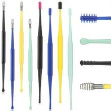 TYUI 8 Pcs Earwax CleanersSilicone Ear Wax Removal Tool Spiral Ear Cleaning Kit Reusable Soft Silicone Ears Cleaner  Ears Scratcher Scoop Tool Earwax Removal Tools For Olders Adult - như hình ảnh - Xem 1