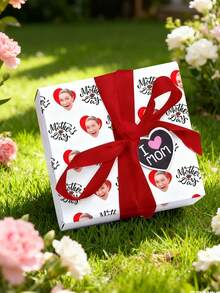 1pc Custom Holiday Wrapping Paper Roll With Personalized Name Print Floral Pattern Gift Wrap Decorative Paper For Gift Boxes Bags 2 Sizes Available For Valentine Mothers Day Christmas Spring Festival Bunny Eggs Easter - Mother's Day Style 5 - View 6