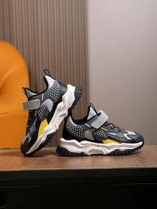 Dziecięce, jesienno-zimowe, niskie, sportowe buty do wędrówek na świeżym powietrzu, antypoślizgowe, trwałe podeszwy, modny kolorowy design, regulowane zapięcie na rzepy, łatwe zakładanie i zdejmowanie, odpowiednie do noszenia na co dzień i na wędrówki