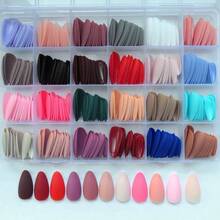 576 piezas de uas cortas a presin, 24 colores acrlicos, uas postizas cuadradas cortas, color slido, cubierta completa, puntas de uas postizas para mujeres y nias, decoraciones de uas - Multicolor - Ver 8