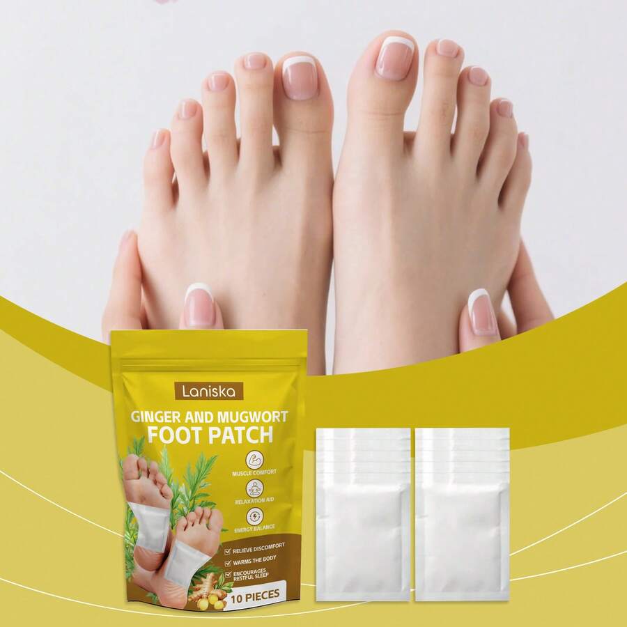 10pcs Artemisia Foot Care Patch For Gentle Nighttime Soothing Of Feet, Fits Perfectly To The Sole To Enhance Sleep Comfort,Spring Summer Picks,Brides Maid Gifts,Room,Bedroom Deccor,Bedroom Deccor,Beach,Travel,For Men,For Women,Vacation,Women's Day,Travel Essentials,Wedding Favours,Y2k,Bedroom,Car Acessesories Women,Kitchen Deccor - 彩色 - 查看 1