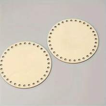 5pcs Unfinished Wooden Crochet Woven Basket Bottoms - Round, DIY Crafts & Weaving Supplies, Suitable For Bags And Baskets, Blank Art Boards, Durable Wooden Weaving Material For DIY Crafts, Crochet, Adult Crafts, Sewing Supplies, Sewing And Personalized Gifts, DIY, Craft Kits, Great For Adult Crafts, Craft Supplies And Home Decor Items, Weaving Essentials, Weaving Accessories