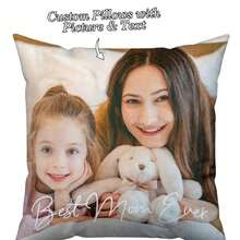 Federa per cuscino personalizzata con stampa fotografica fai-da-te, stampa su un lato con nome di famiglia o coppia, federa per cuscino personalizzata per le vacanze, decorazione per soggiorno, camera da letto, esterno, regalo per famiglia, mamma, amico, divano letto, decorazione della stanza - Multicolore - Visualizzare 13