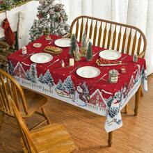 Kitchen Tablecloth - 132 X 178 cm (Rectangular) + Red - View 3