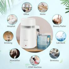 Water Distiller,1.1 Gallon Distilled Water Machine 750W Purifier Distilled Water - default - View 6