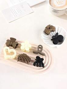 Set elegant de 8-9 agrafe de păr pentru mireasă, care prezintă farmecul feminin, agrafe de păr pe jumătate cocționate fixate la spate, agrafe de păr drăguțe, agrafe de păr spiralate fixate la spate, potrivite pentru diferite volume de păr, gheare de păr și accesorii, potrivite pentru orice tip de păr, cadou de sărbători